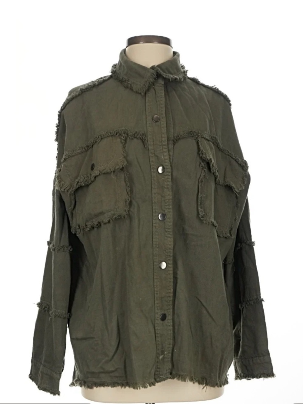 Elan Olive Rock & Roll Jacket Size L